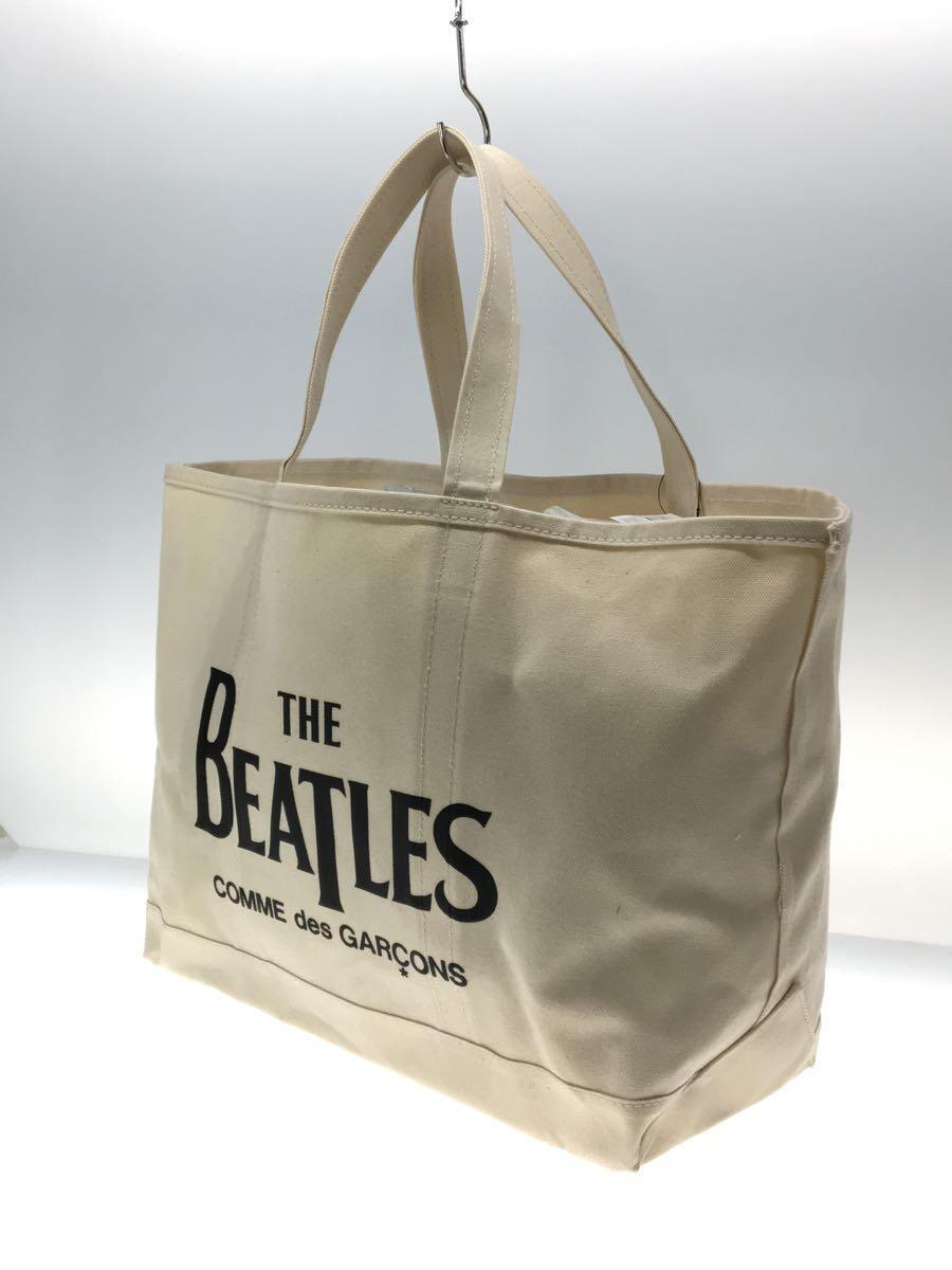 THE BEATLES COMME des GARCONS◆CANVAS BOAT BAG/トートバッグ/キャンバス/IVO/VT-K003_画像2