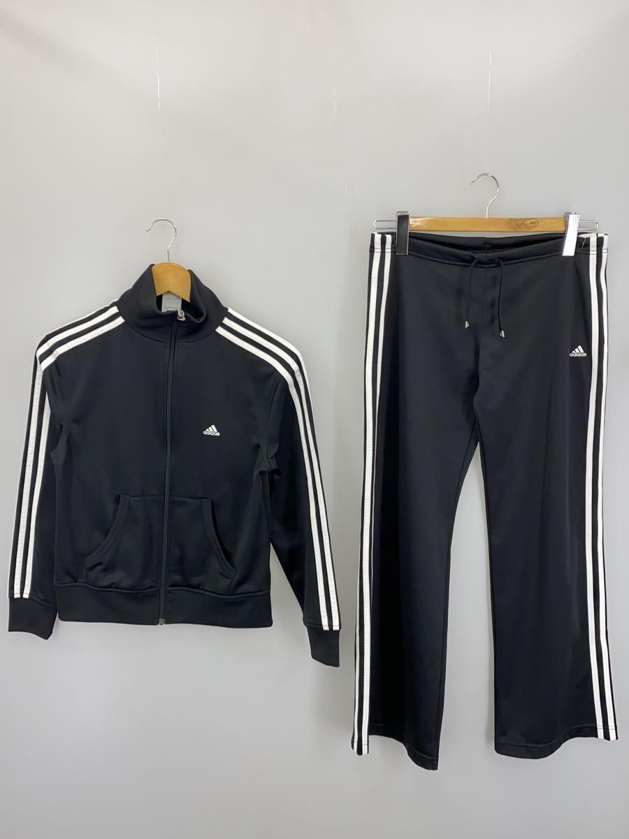 adidas◆セットアップ/S/ポリエステル/BLK/P67542_画像1