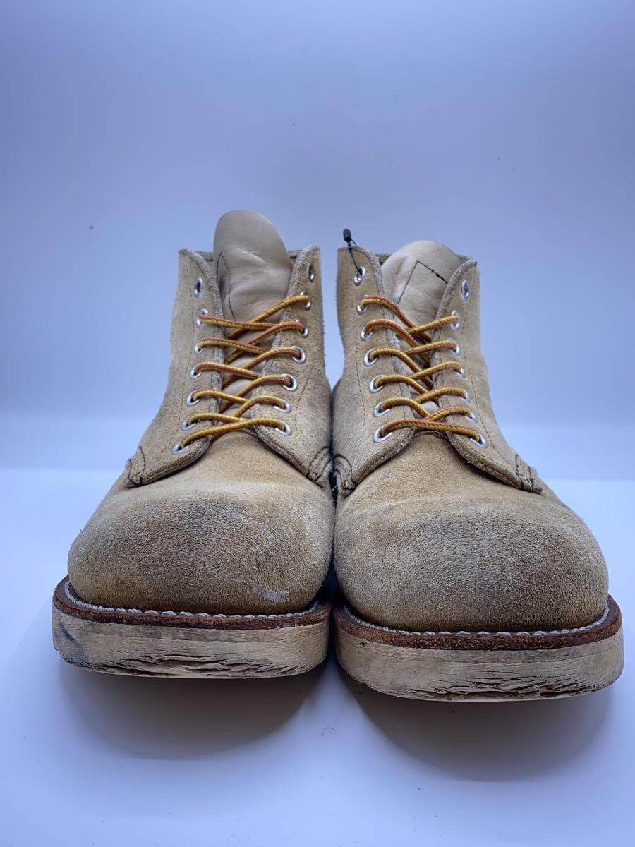 RED WING◆レースアップブーツ/US7.5/BEG/スウェード/8167_画像8