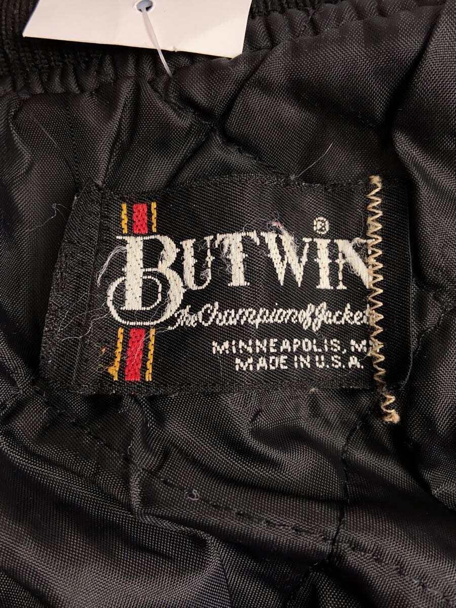 BUTWIN◆スカジャン/-/-/BLK/made in usa/釣り/魚_画像3