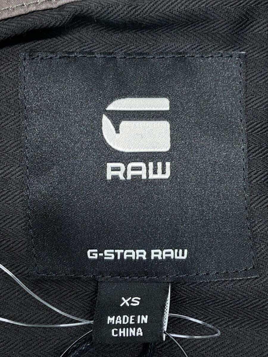 G-STAR RAW◆コート/XS/コットン/BLK/無地_画像3