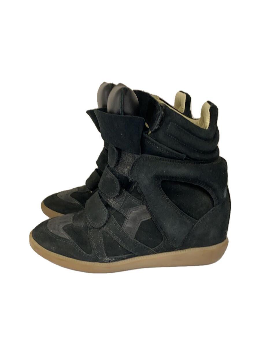 ISABEL MARANT ETOILE◆ハイカットスニーカー/37/ブラック/スウェード_画像1