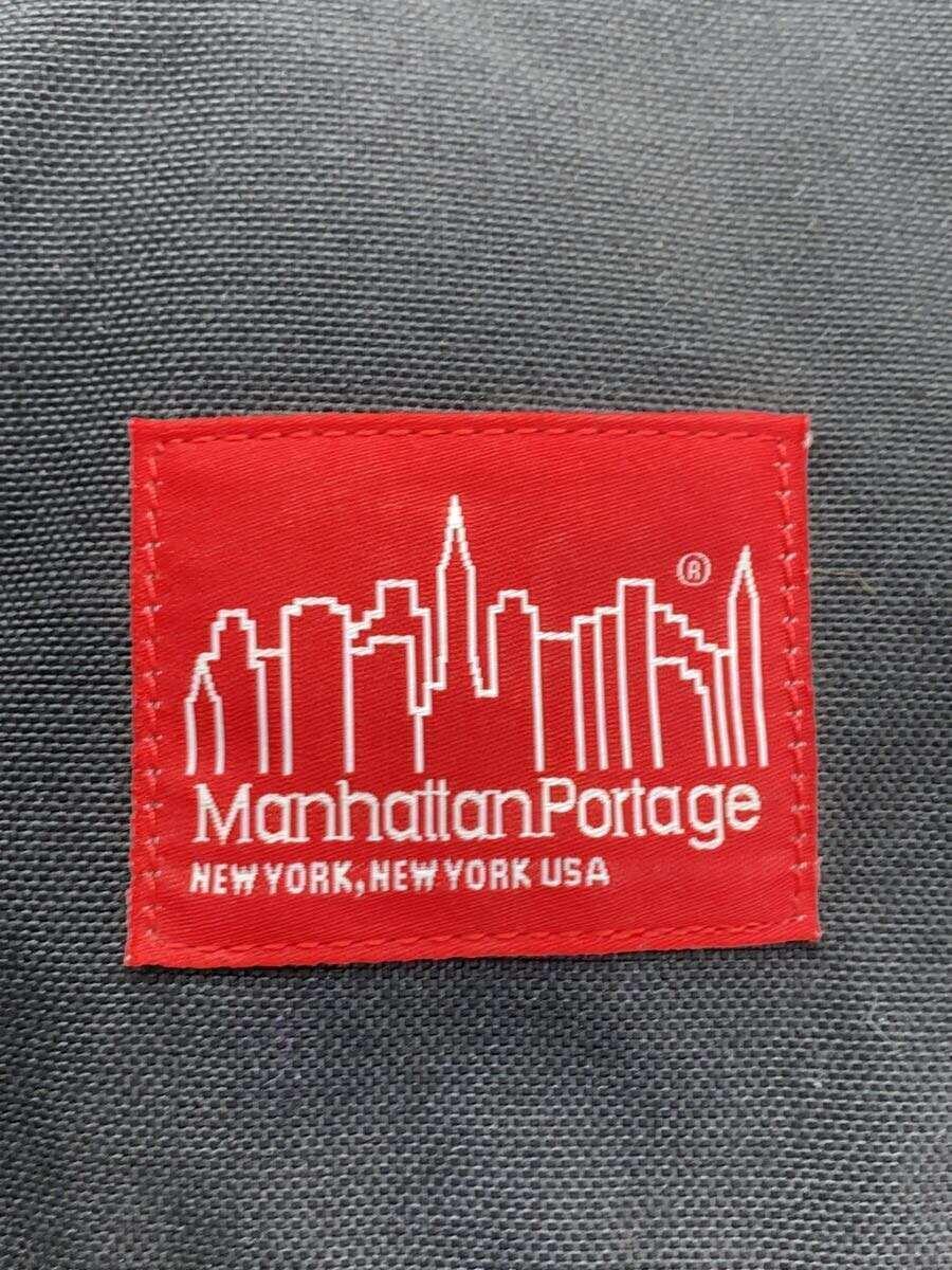 Manhattan Portage◆リュック/ナイロン/BLK/無地_画像5