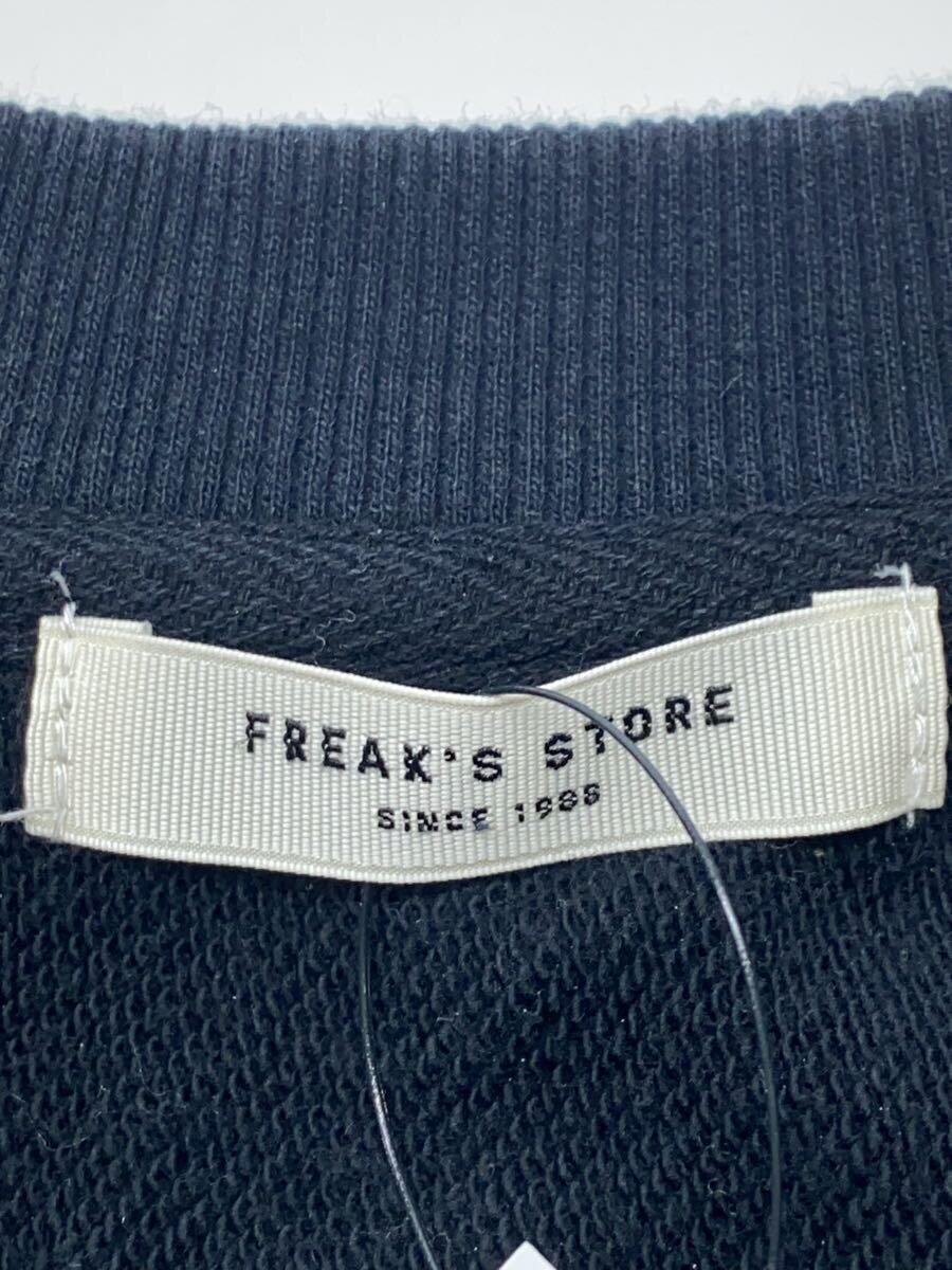 FREAK’S STORE◆ハーフジップスウェット/FREE/コットン/BLK/183-3219_画像3