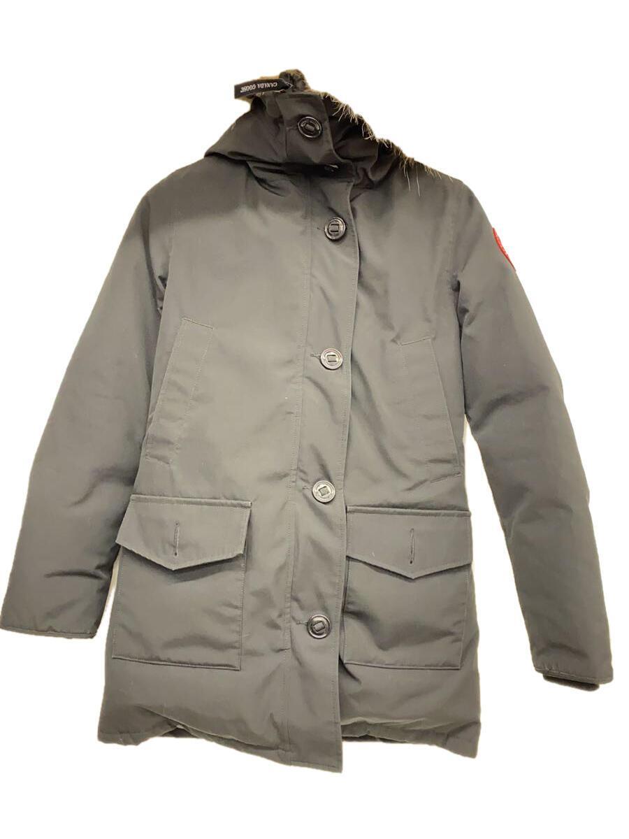 CANADA GOOSE◆ロングダウンジャケット/S/ポリエステル/ブラック/2603JL/BRONTE PARKA