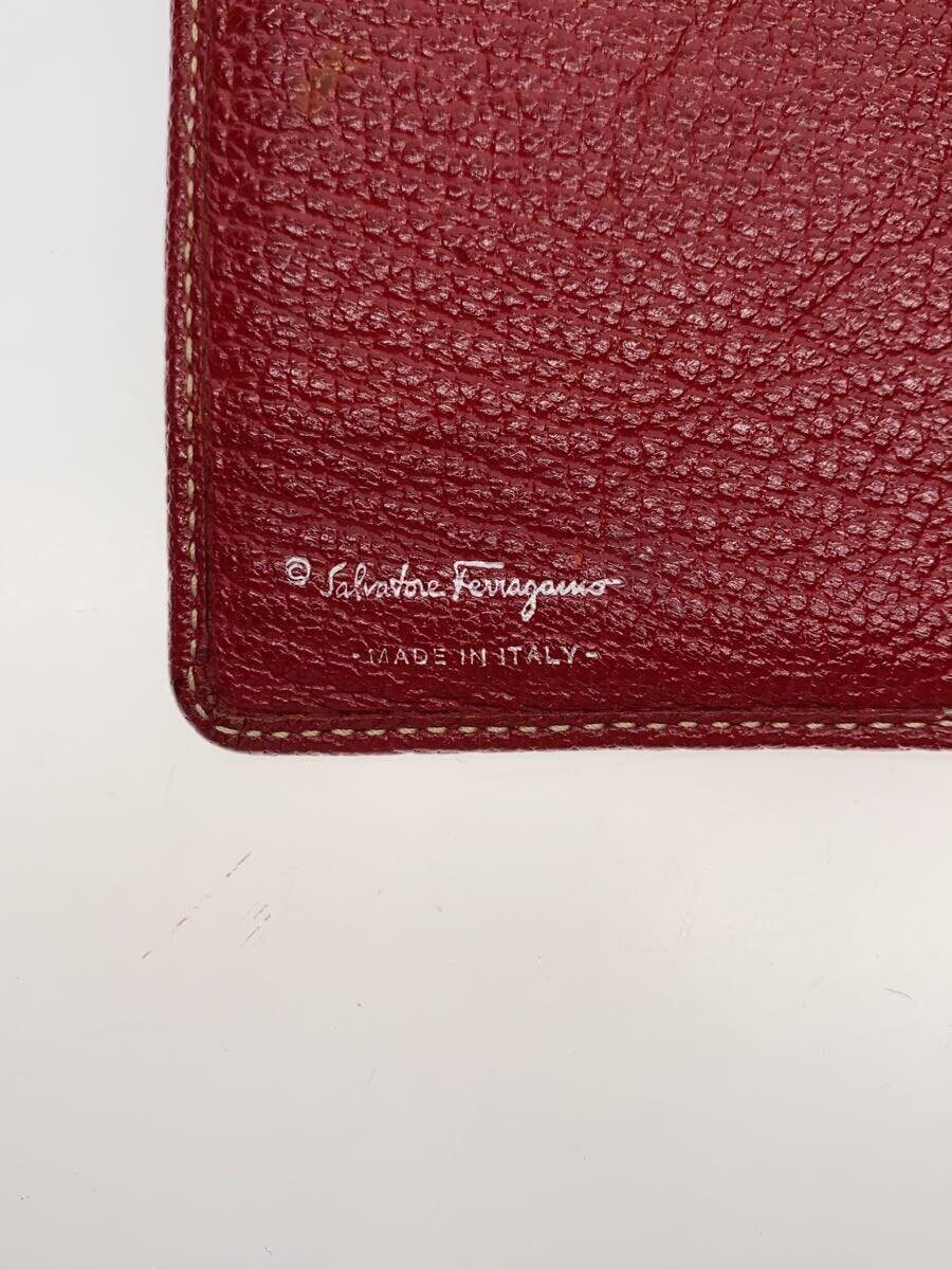 Salvatore Ferragamo◆長財布/レザー/RED/レディース_画像3