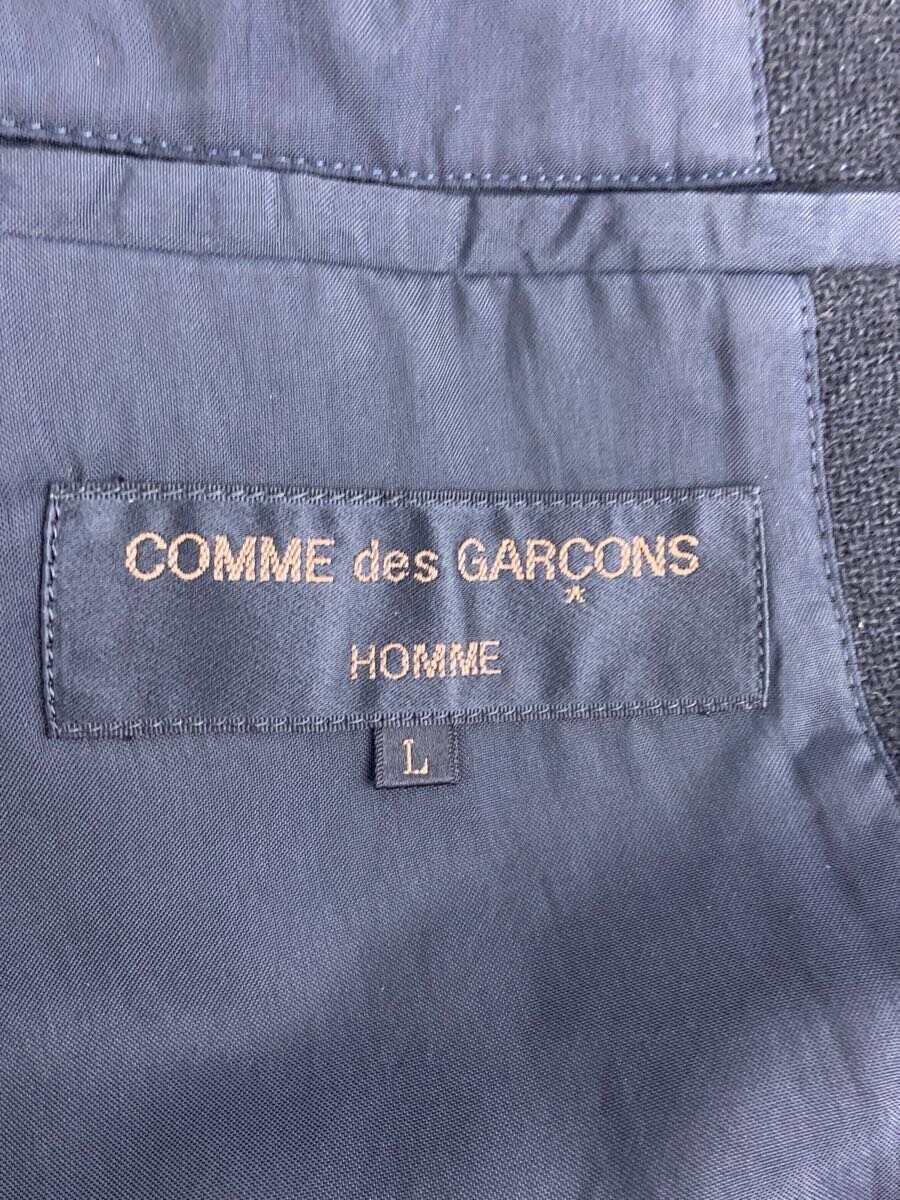 COMME des GARCONS HOMME◆テーラードジャケット/L/ウール/BLK/無地_画像3