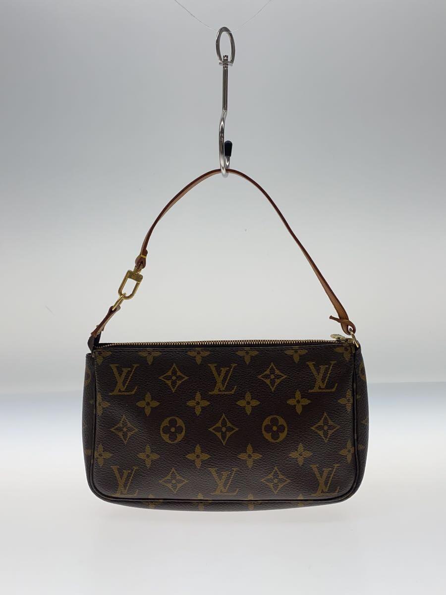 LOUIS VUITTON◆1)ポシェット・アクセソワール_モノグラム・キャンバス_BRW/PVC/BRW_画像3