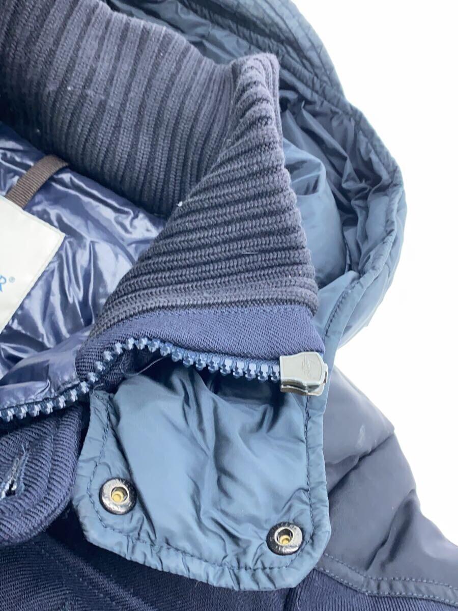 MONCLER◆ウール×ナイロン/ネイビー/切替/ダウンジャケット/5/ナイロン/ネイビー/無地_画像7