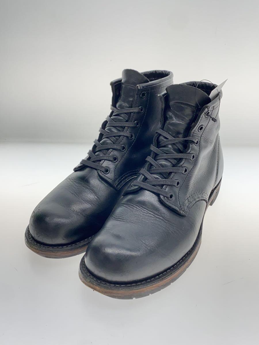 RED WING◆レースアップブーツ/25.5cm/BLK_画像2