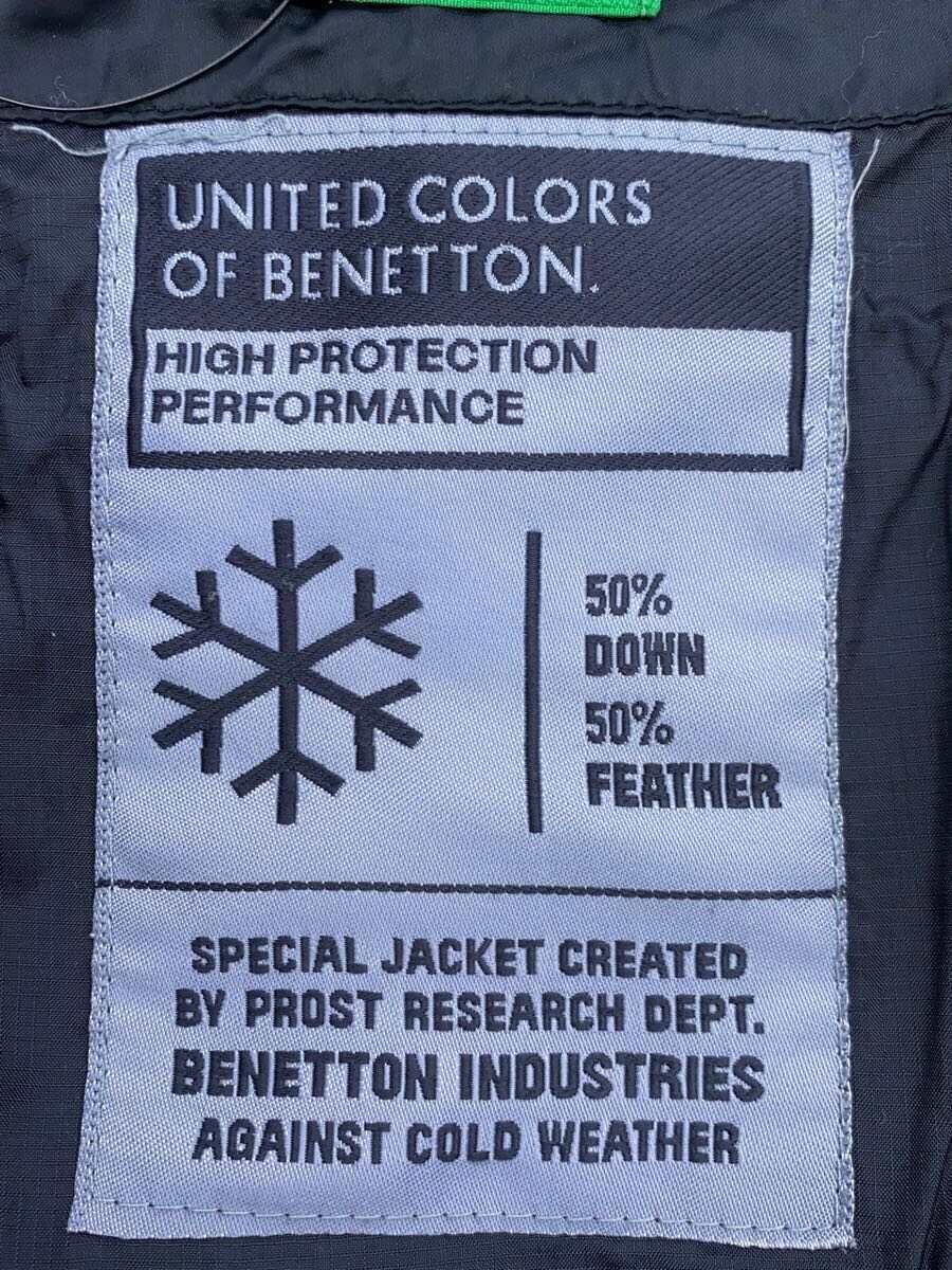 UNITED COLORS OF BENETTON◆ダウンジャケット/L/-/BLK_画像4