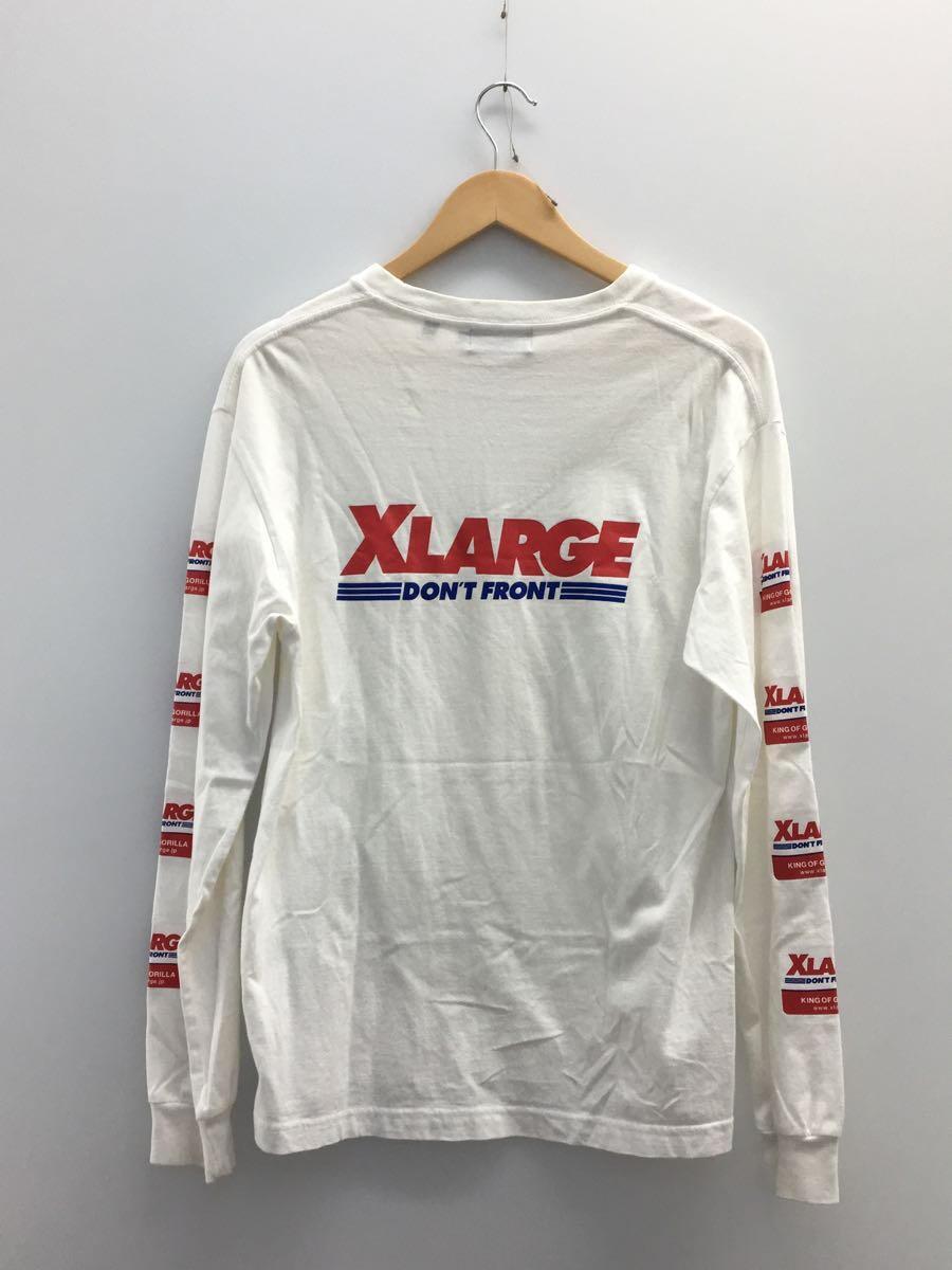 X-LARGE◆長袖Tシャツ/M/コットン/ホワイト/101203011059_画像2