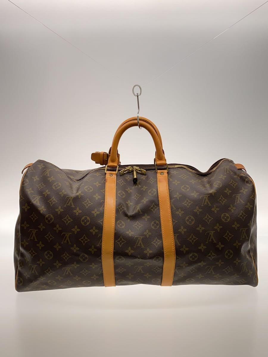 LOUIS VUITTON◆キーポル55_モノグラム・キャンバス_BRW/PVC/BRW/モノグラム_画像3