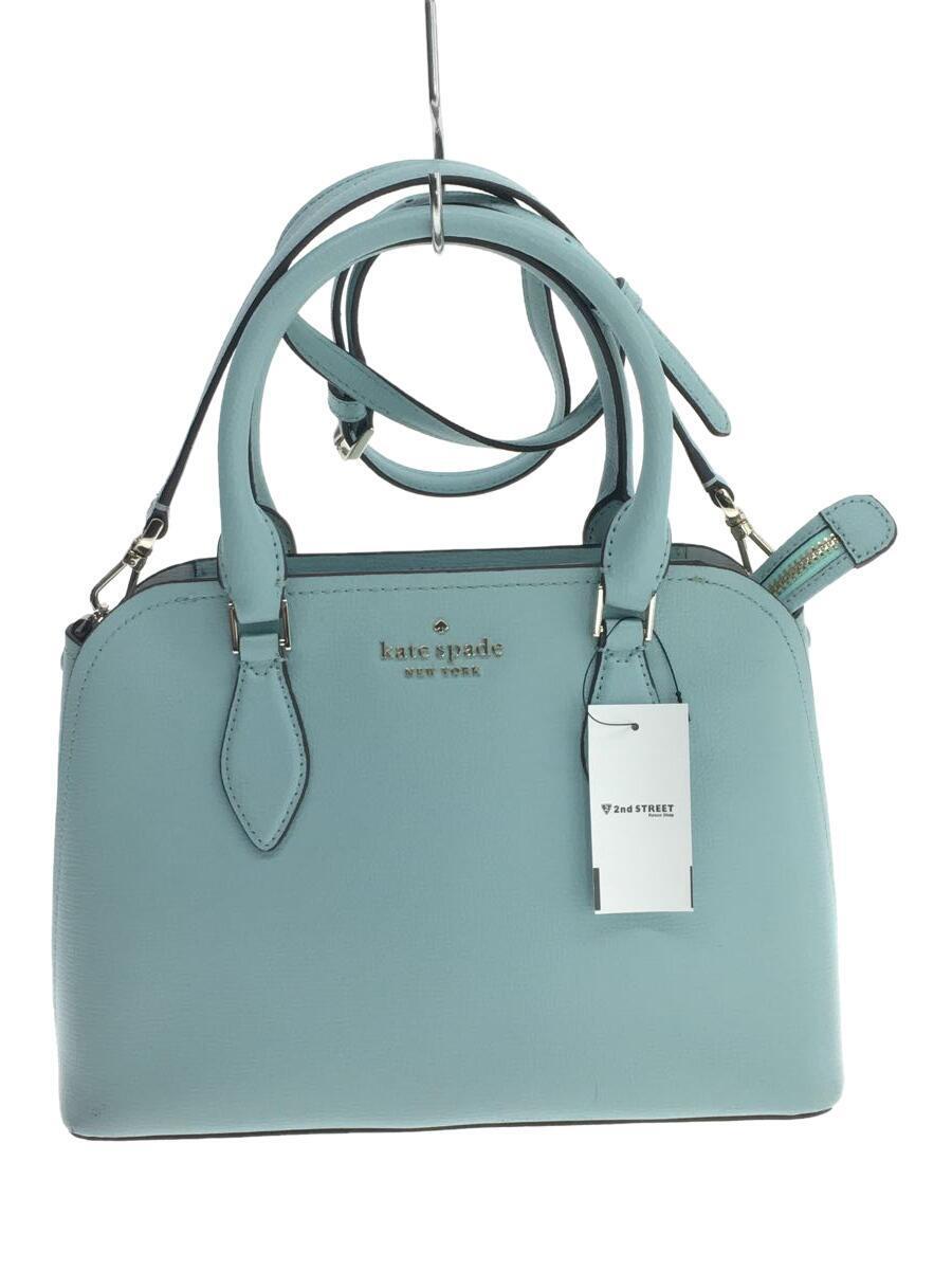 kate spade new york◆ショルダーバッグ/レザー/BLU/無地/WKR00438-437-437-U