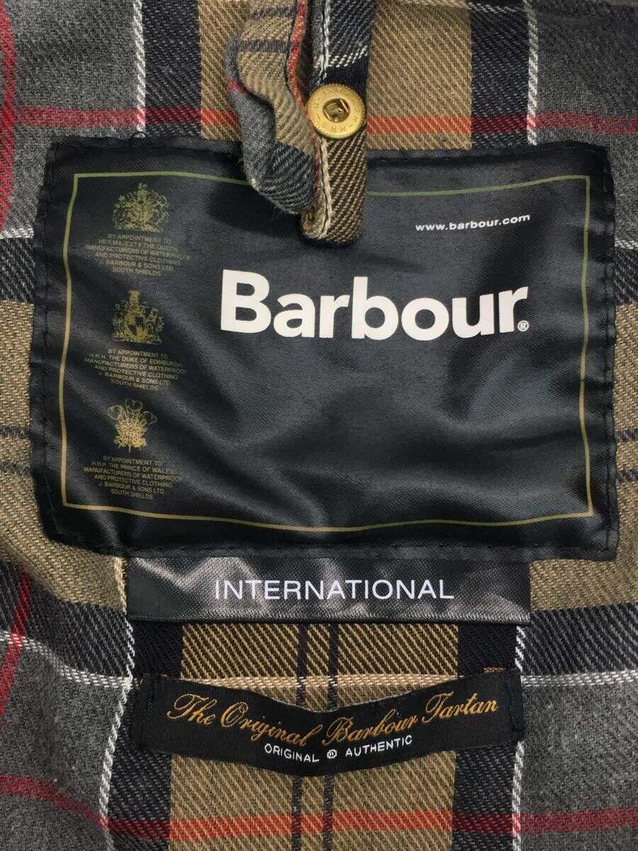 Barbour◆INTERNATIONAL/オイルドジャケット/38/コットン/ブラック/無地/MWX0004BK51_画像3