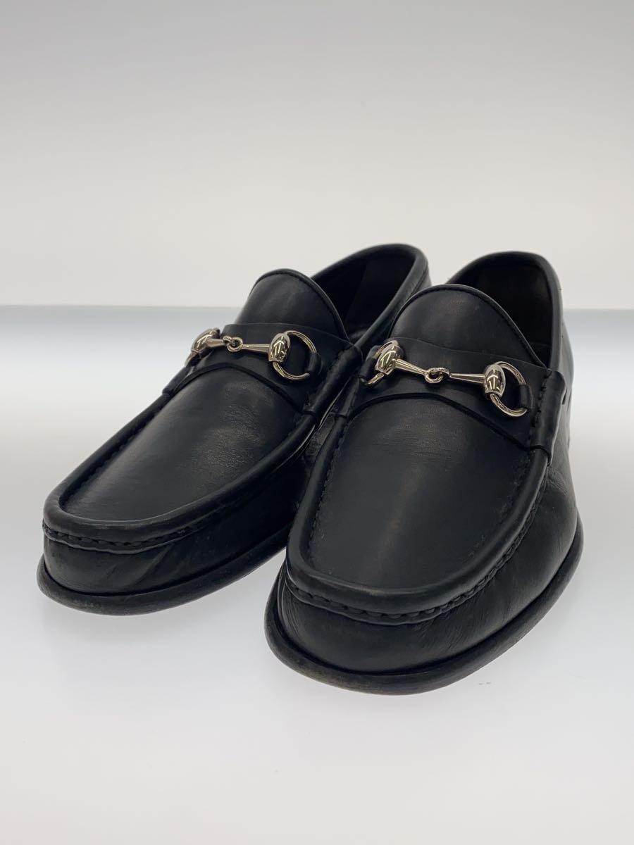 GUCCI◆ビットローファー/40/BLK/レザー/110-0009/変色箇所あり_画像2