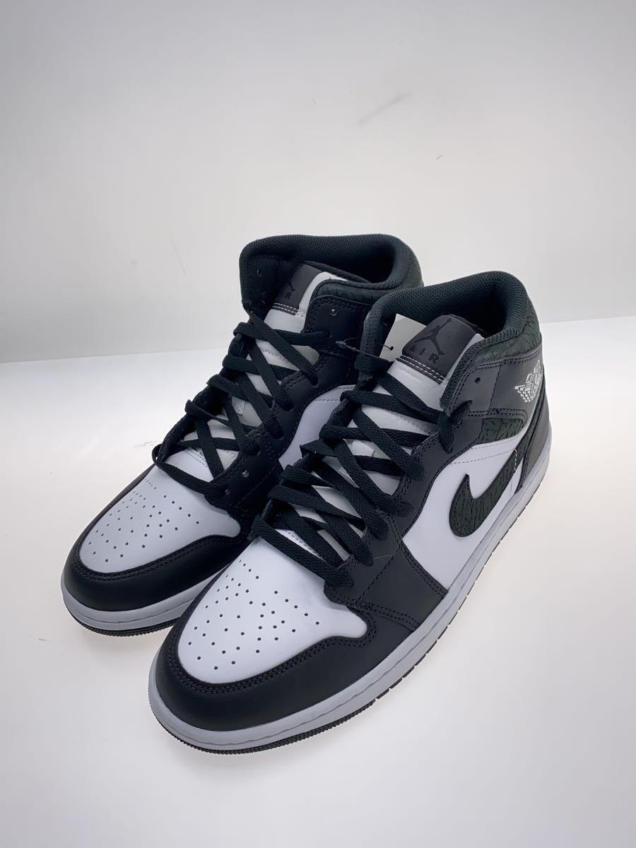 NIKE◆AIR JORDAN 1 MID_エア ジョーダン 1 ミッド/28cm/GRY/スウェード_画像2