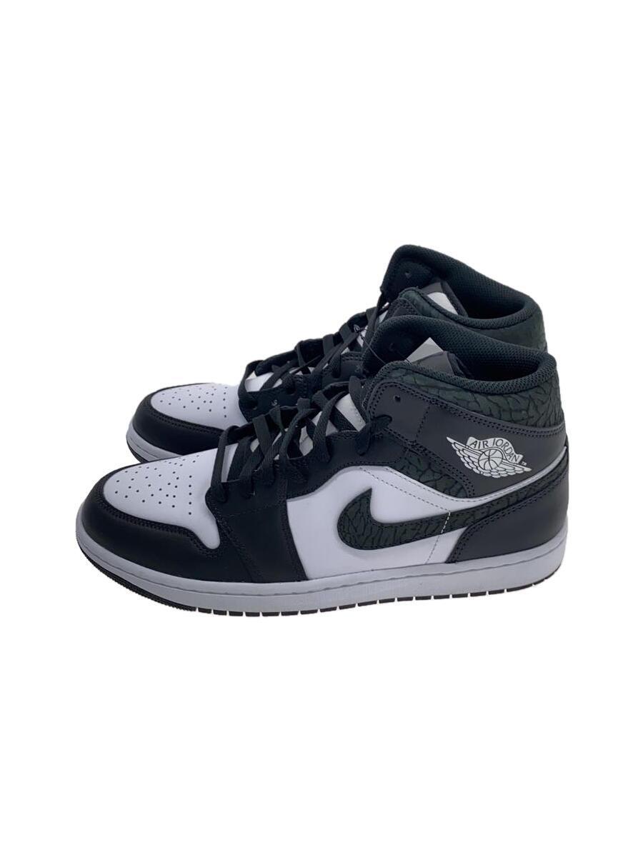 NIKE◆AIR JORDAN 1 MID_エア ジョーダン 1 ミッド/28cm/GRY/スウェード_画像1