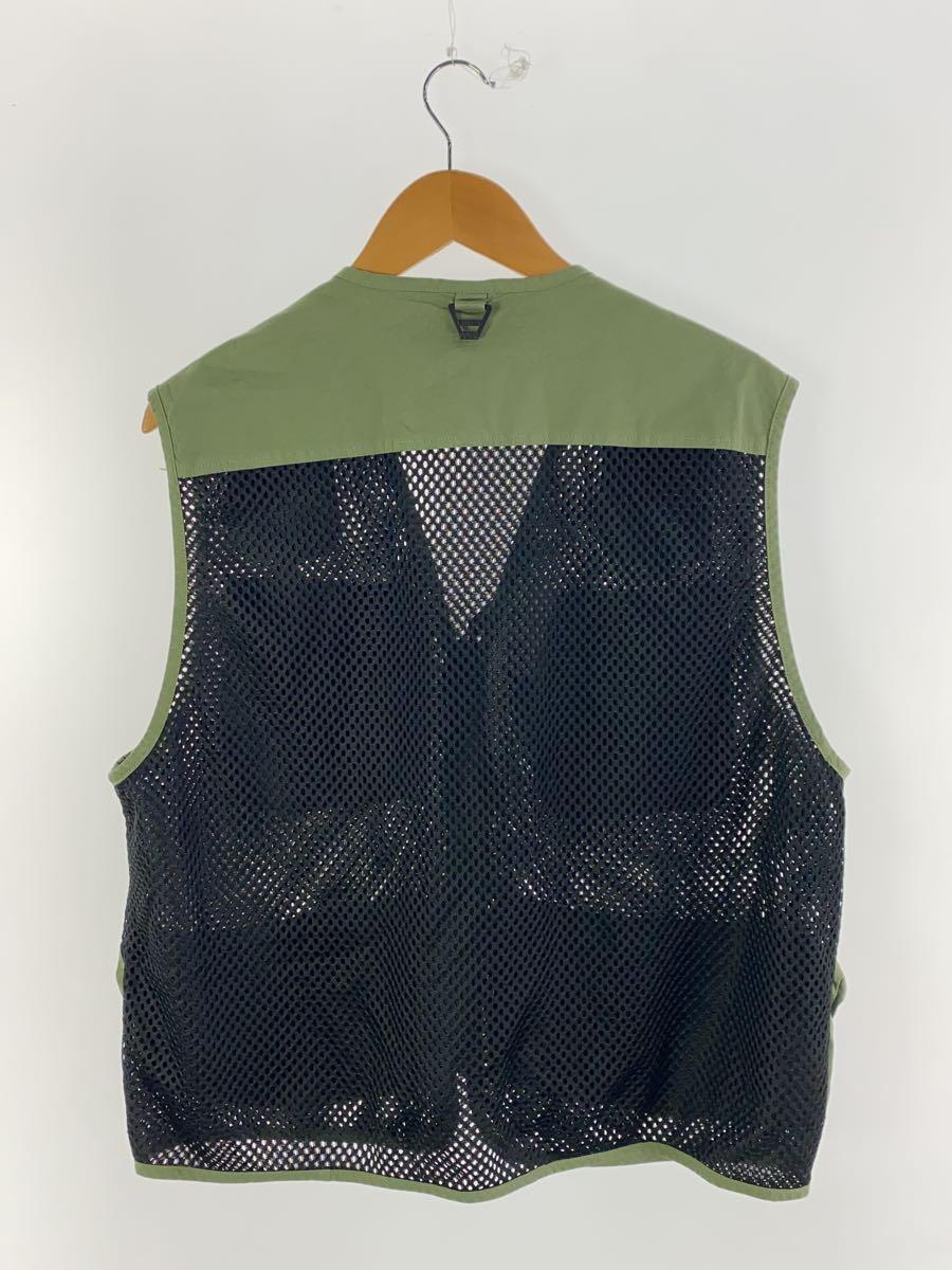 FIRST DOWN◆ベスト/XL/コットン/GRN/F741013/WASHED MESH VEST_画像2