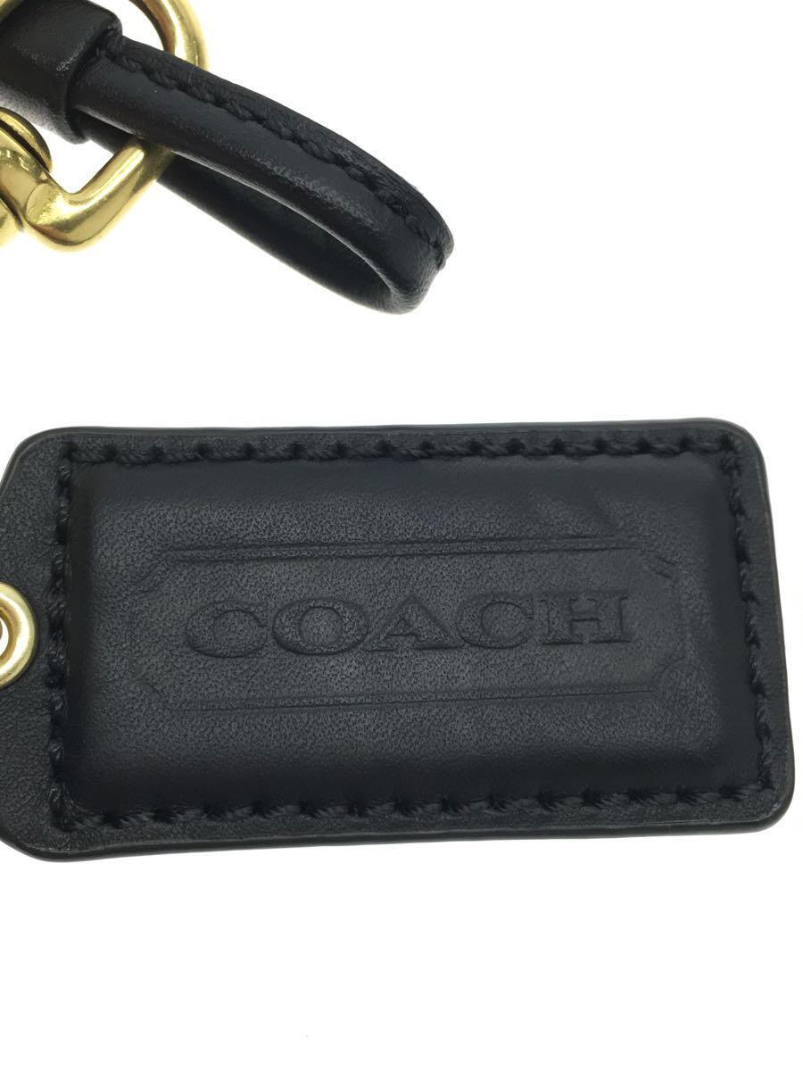 COACH◆ショルダーバッグ_オールレザー/牛革/NVY_画像5