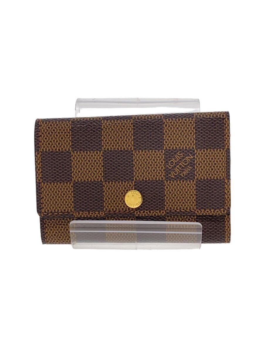 LOUIS VUITTON◆ミュルティクレ6_ダミエ・エベヌ_BRW/-/BRW/メンズ