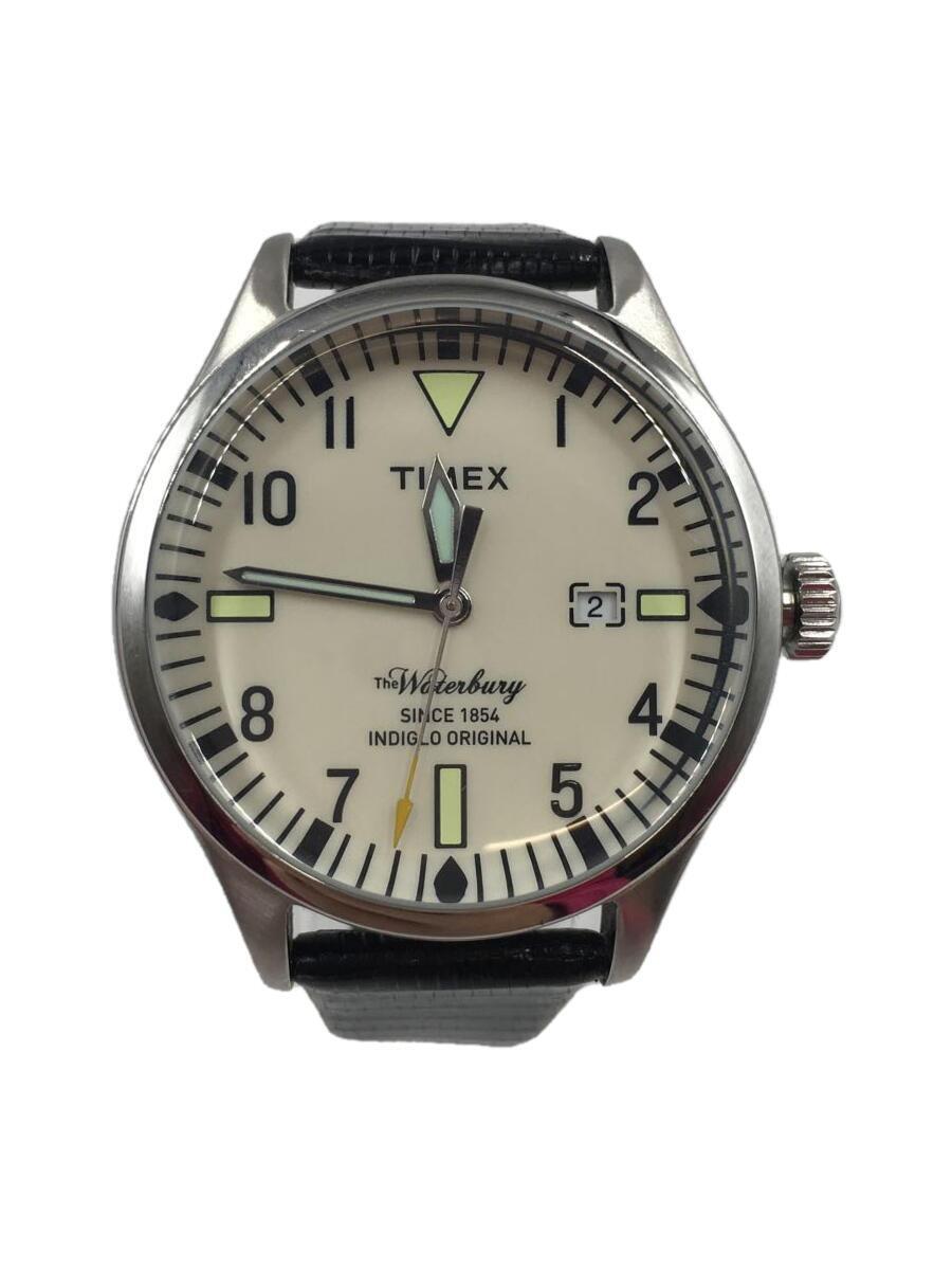 TIMEX◆クォーツ腕時計/アナログ/-/IVO/BLK/TW2P83900_画像1