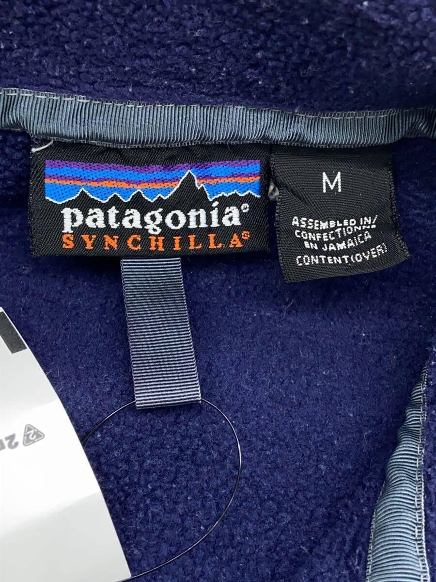 patagonia◆ハーフスナップ/フリースジャケット/M/ポリエステル/PUP/無地/1-800-330-9090_画像3