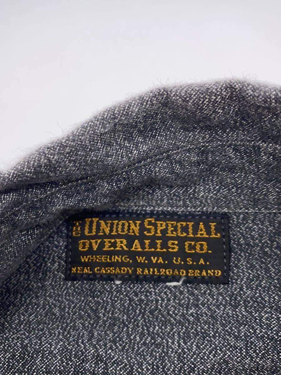 UNION SPECIAL OVERALLS◆長袖シャツ/-/-/GRY/UNION SPECIAL OVERALLS/ブラックシャンブレー_画像3