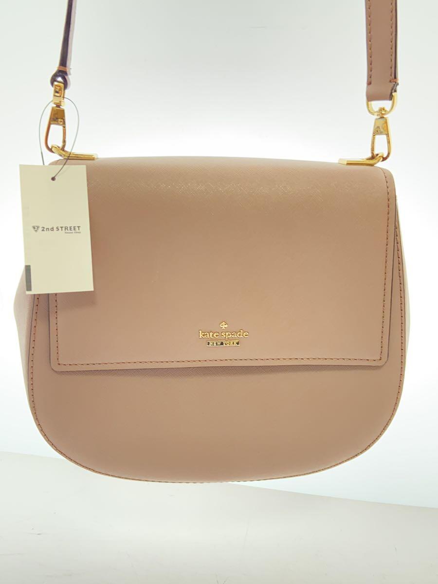 kate spade new york◆ショルダーバッグ/レザー/BEG/PXRU6912_画像7