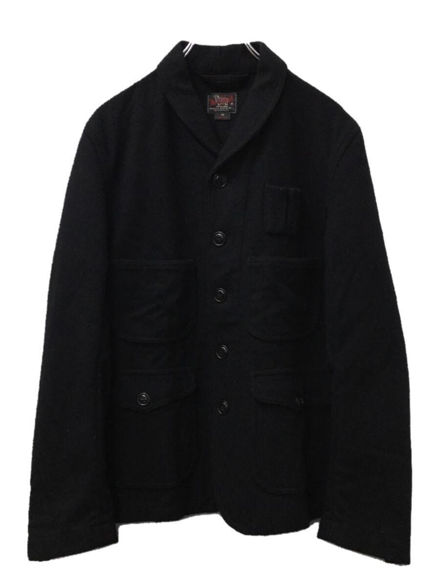 Woolrich◆カバーオール/M/ウール/BLK/無地