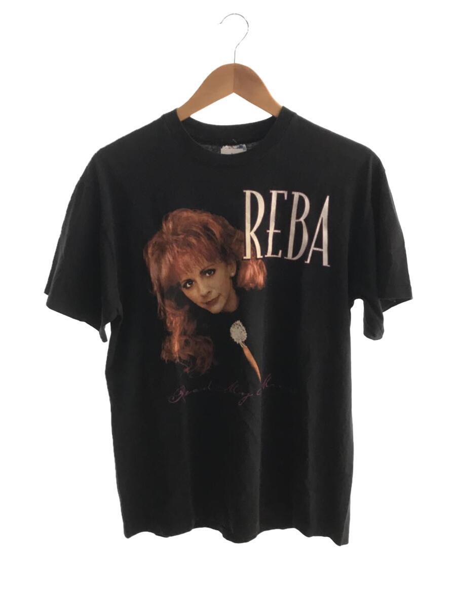 Reba McEntire/Tシャツ/L/コットン/ブラック/90s