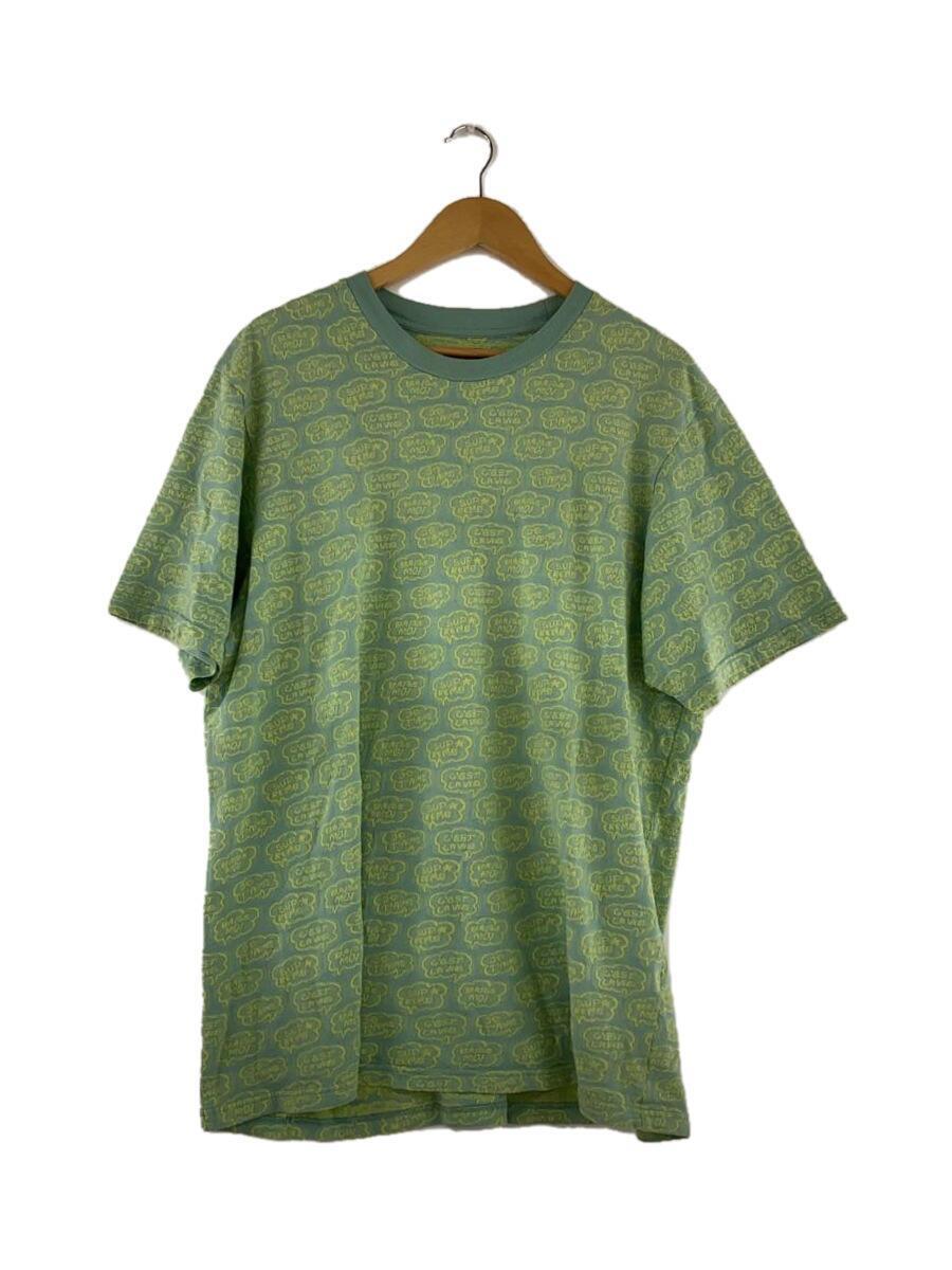 Supreme◆22ss/Word Bubble Jacquard S/S Top/Tシャツ/XL/コットン/グリーン
