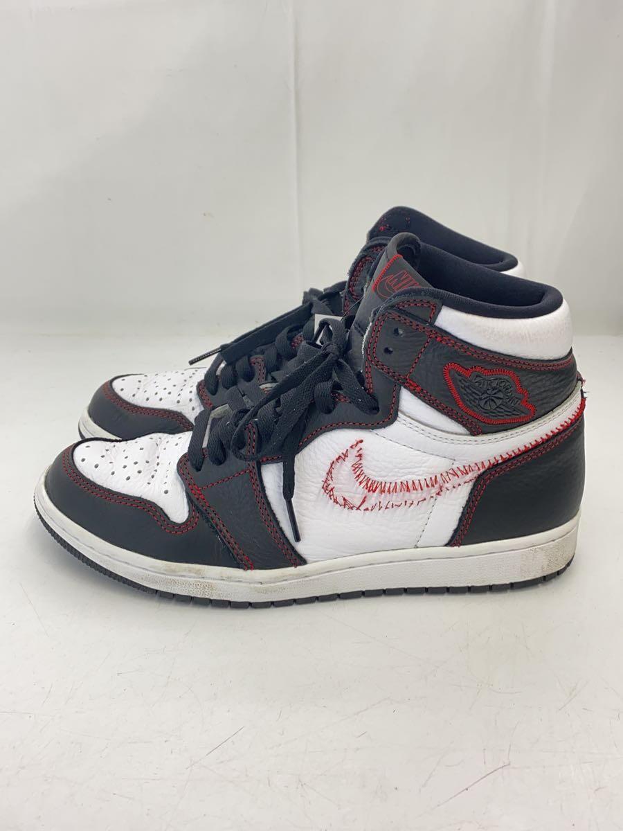 NIKE◆AIR JORDAN 1 HIGH OG DEFIANT/26cm/WHT