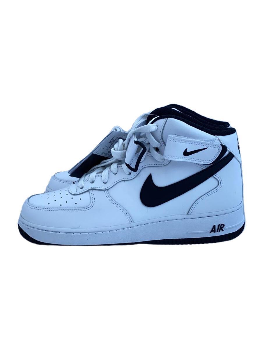 NIKE◆AIR FORCE 1 MID 07_エア フォース 1 MID 07/26.5cm/WHT/スウェード