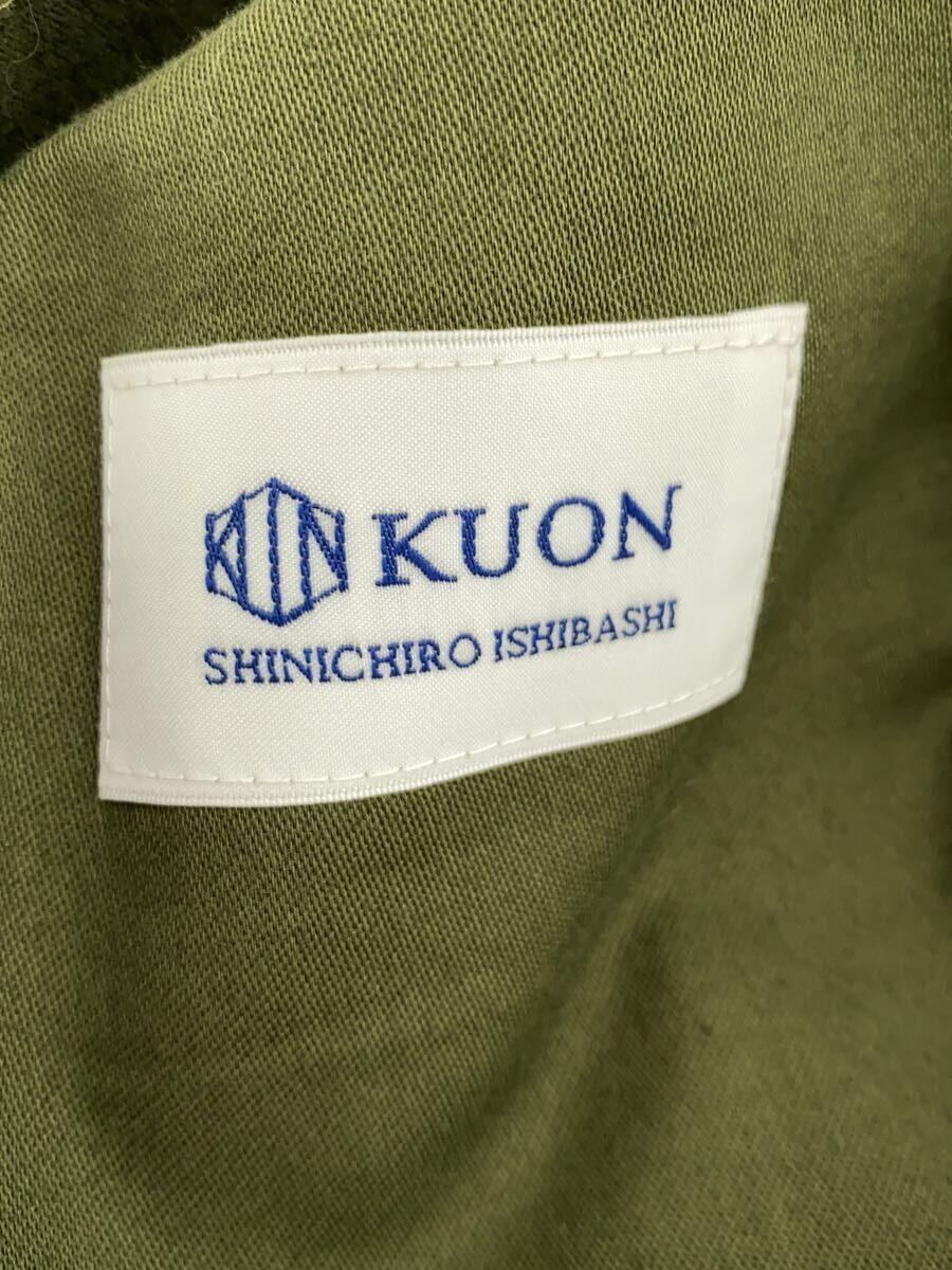 KUON◆SASHIKO Trimmed Kimono Collar Jacket -OLIVE-/XL_画像3