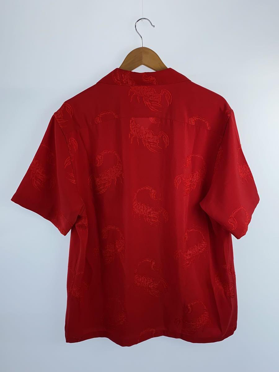 Supreme◆21ss/Scorpion Jacquard S/S Shirt/L/ポリエステル/RED_画像2