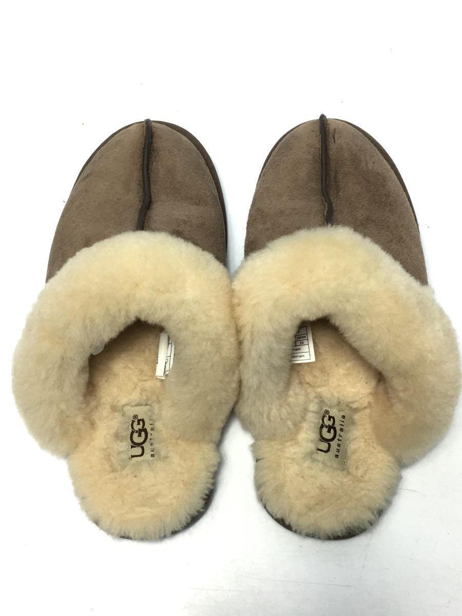 UGG australia◆SCUFFETTE/サンダル/24cm/ブラウン/スウェード/5661_画像3