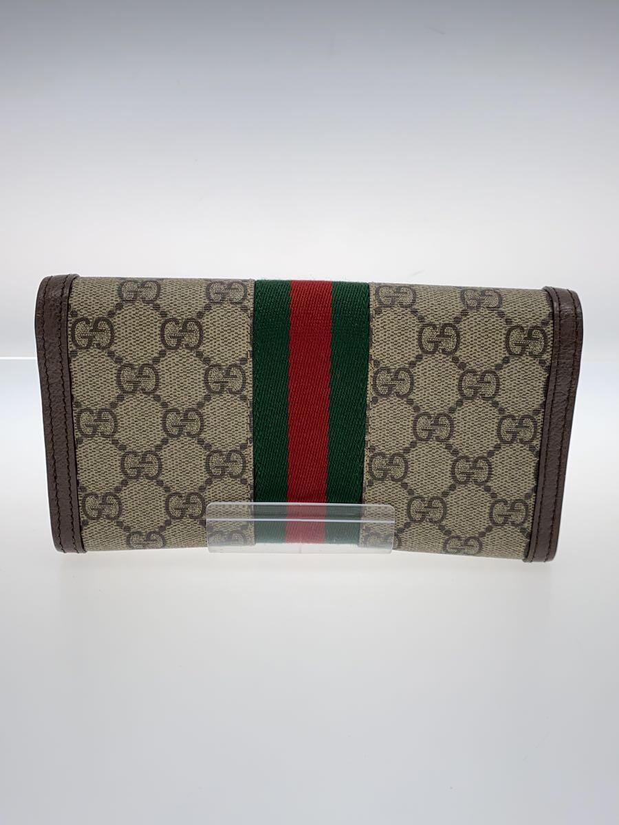 GUCCI◆長財布/キャンバス/BRW/総柄/レディース/523153_画像2