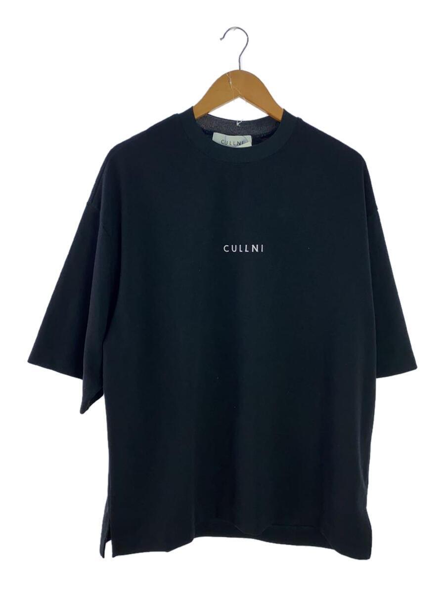 CULLNI◆Tシャツ/2/ポリエステル/ブラック/22-ss-064/STUDIOUS別注/ロゴスウェット_画像1