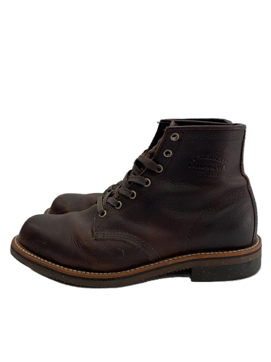 CHIPPEWA◆レースアップブーツ/6INCH CORDOVAN SERVICE BOO/26cm/BRW/レザー/1901G25