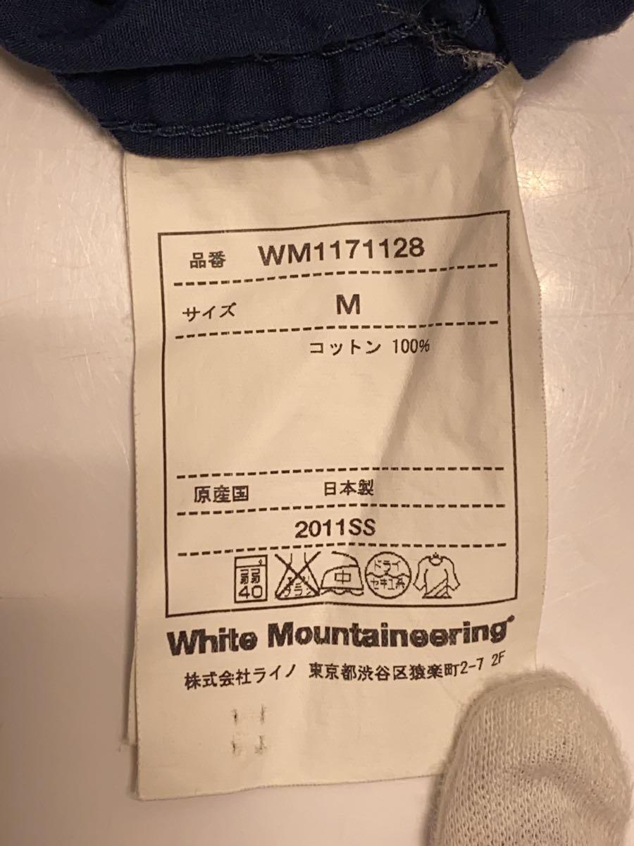 WHITE MOUNTAINEERING◆半袖シャツ/M/コットン/BLU_画像4