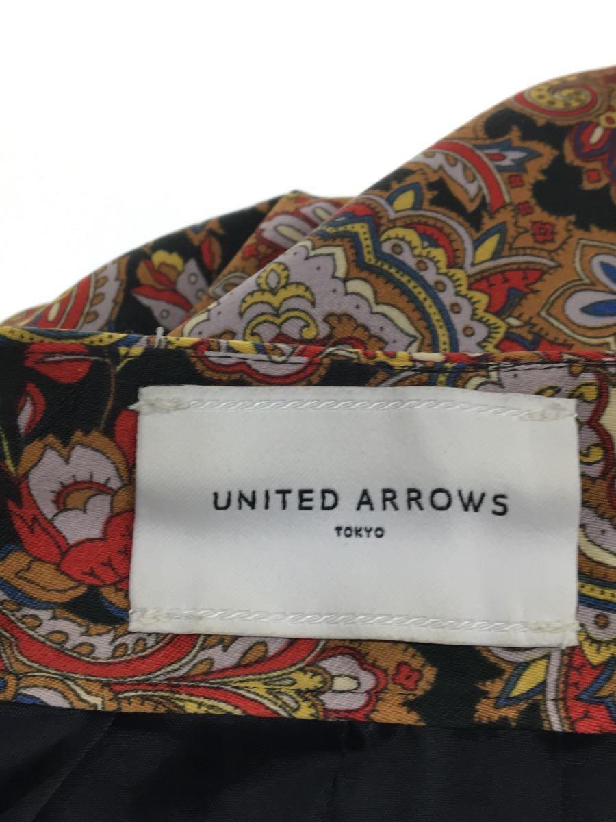 UNITED ARROWS◆ロングスカート/38/ポリエステル/マルチカラー/ペーズリー/1524-216-4316_画像4