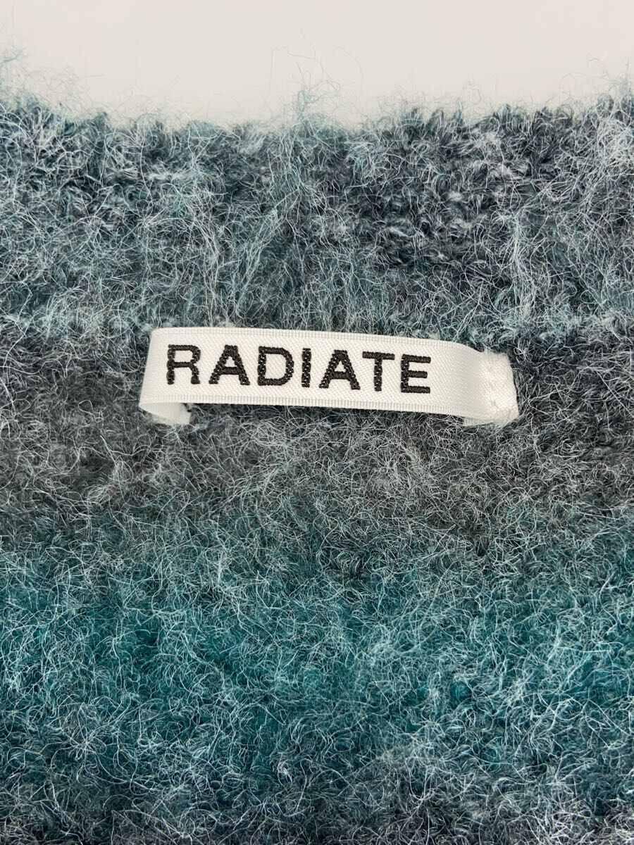 Radiate◆カーディガン(厚手)/FREE/アクリル/GRY/ボーダー/N800_画像3