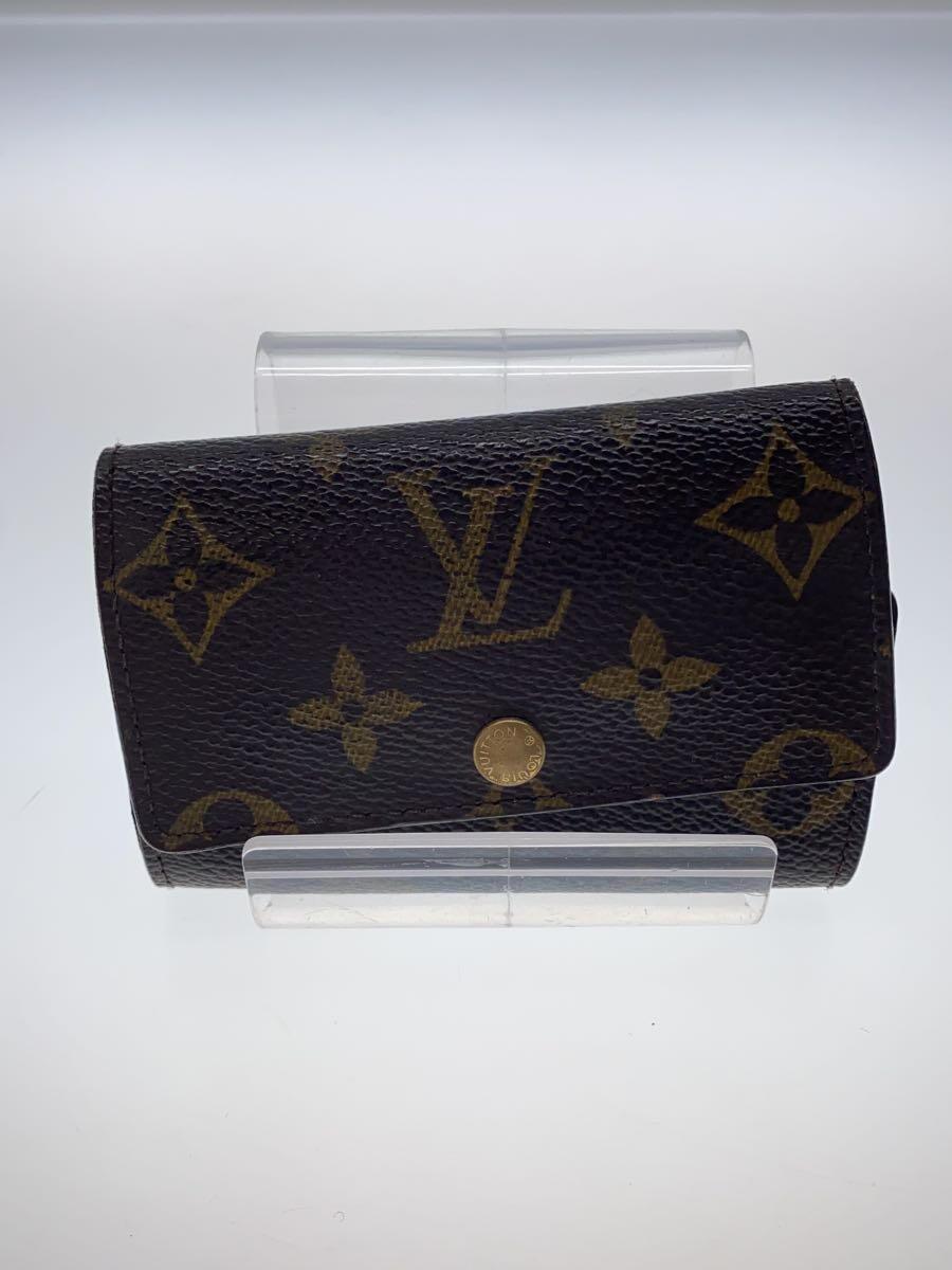 LOUIS VUITTON◆ミュルティクレ6_モノグラム_BRW/キャンバス/BRW/総柄/レディース/M62630/※使用感有