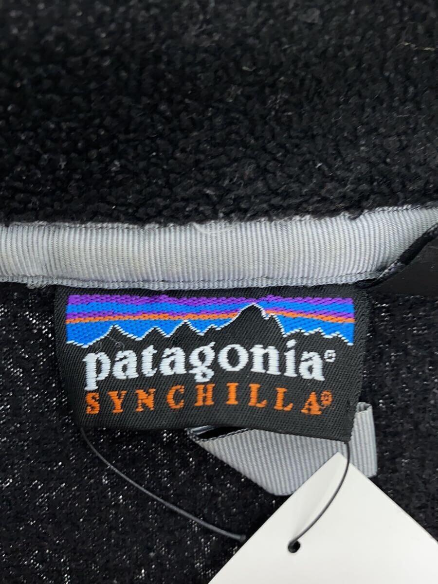 patagonia◆Synchilla Snap-T Pullover/90s/98年/フリースジャケット/M/ポリエステル/BLK_画像3