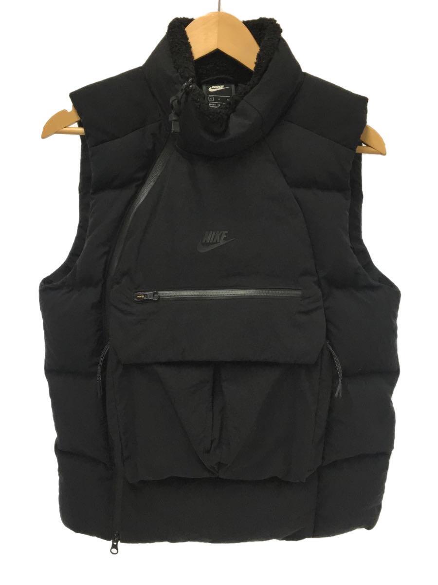 NIKE◆TECH PCK FILL DOWN VEST/ダウンベスト/S/ナイロン/BLK/928910-010_画像1