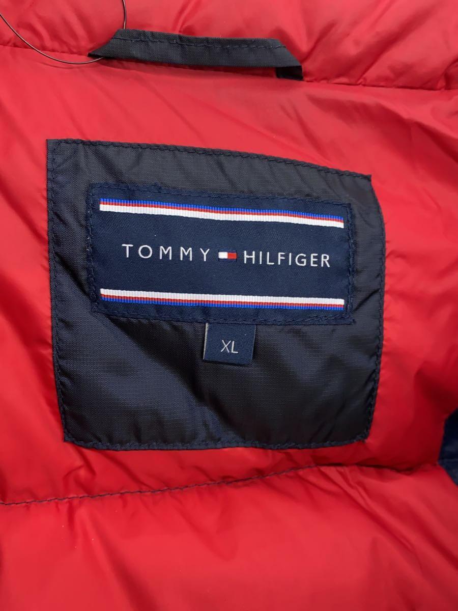 TOMMY HILFIGER◆ダウンジャケット/XL/ナイロン/NVY_画像3