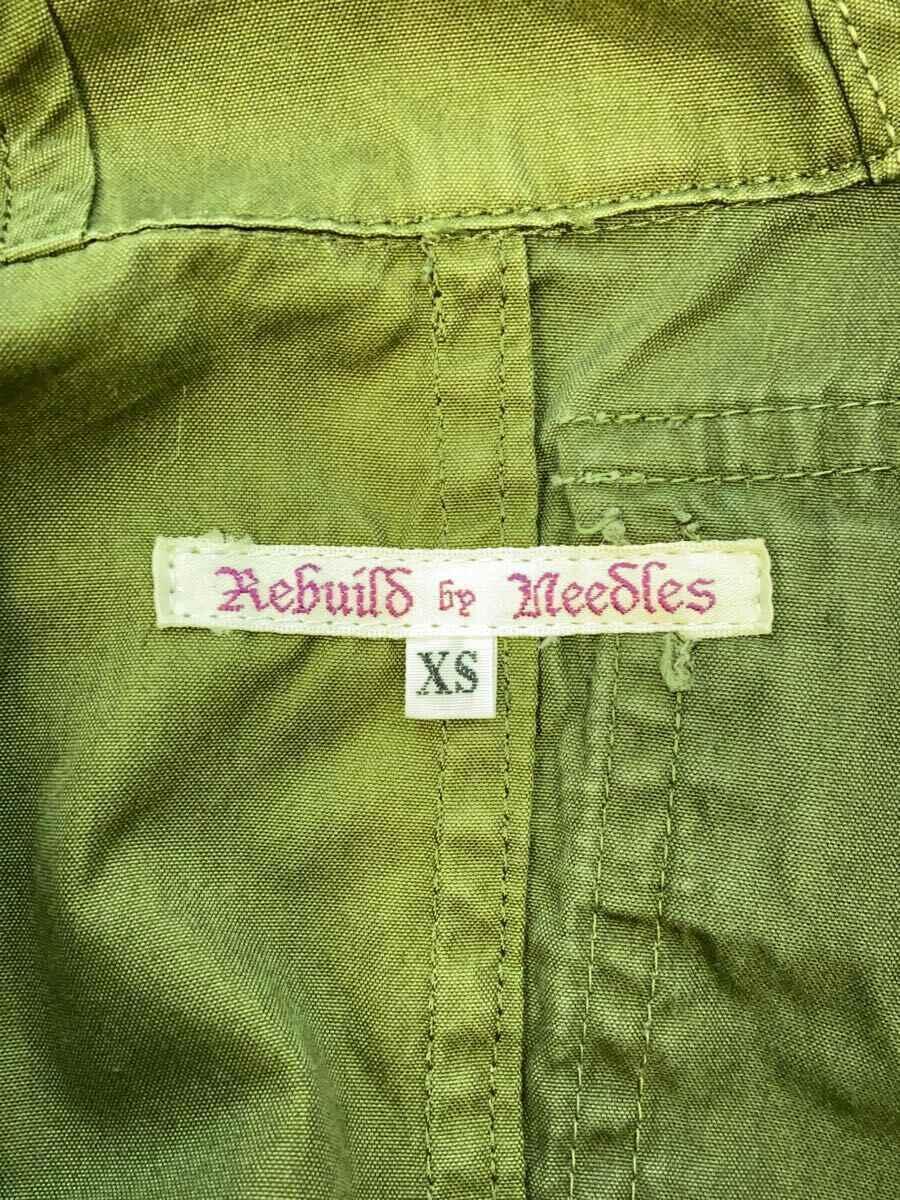 Rebuild by Needles◆テーラードジャケット/XS/コットン/KHK/再構築_画像3