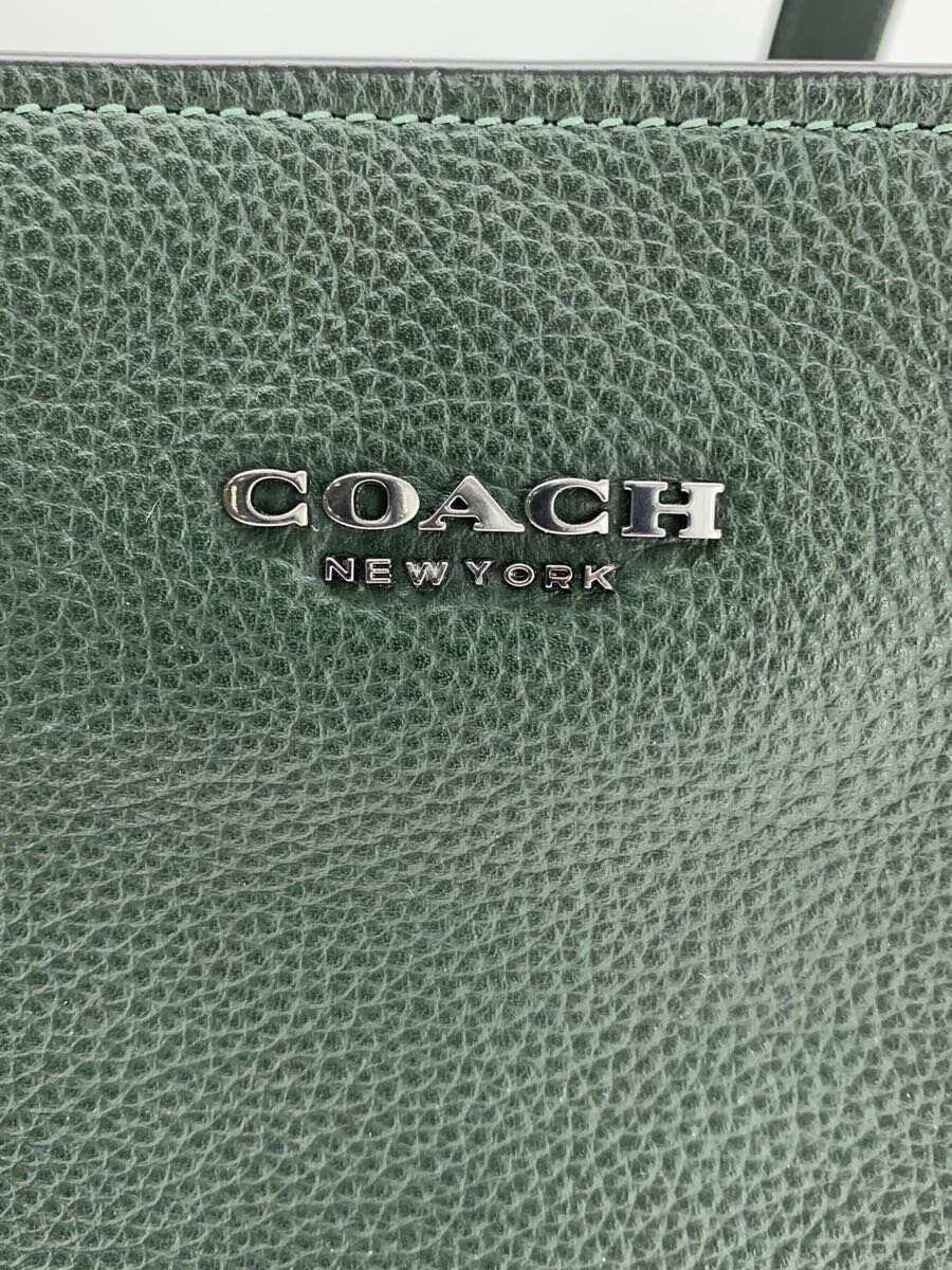 COACH◆トートバッグ/-/GRN/C8157_画像5