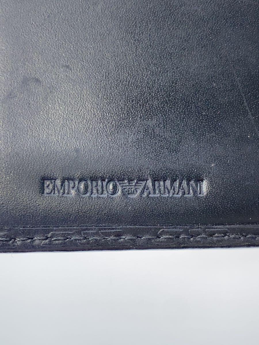 EMPORIO ARMANI◆長財布/レザー/BLK/メンズ/YEM474 YC043 8001_画像3